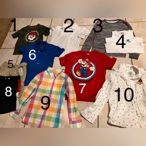 Lot of 14 boys shirts medium 8/10